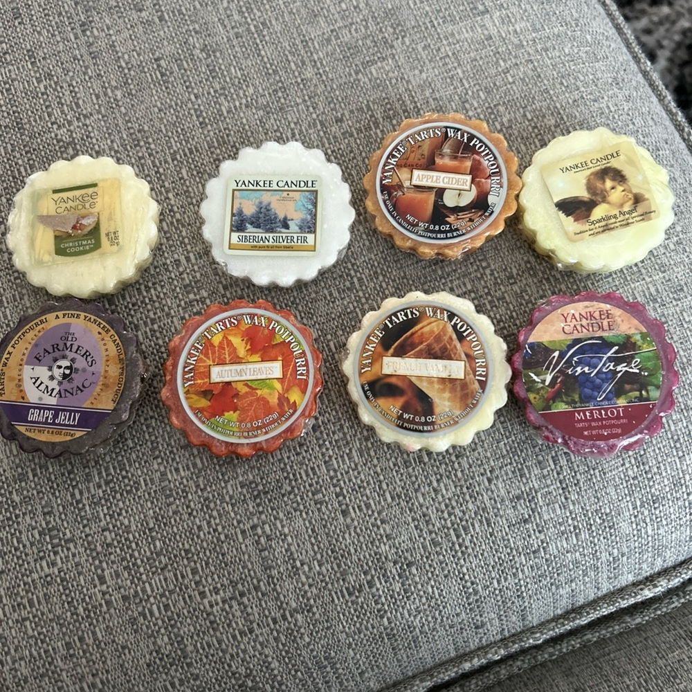 Yankee Candle 0.8 oz Tart  Lot of 8 Farmers Almanac Vintage Merlot